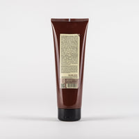 INTECH Professional Organic Smoothing Hair Mask brown tube packaging back view showing ingredients list and sustainability certifications