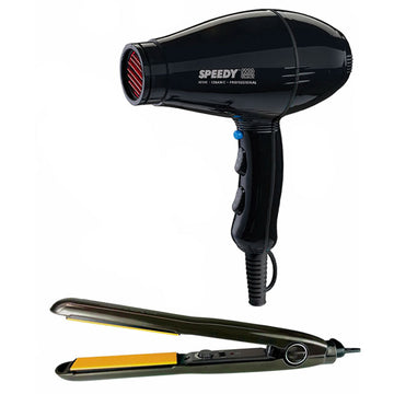 Speedy 5000 Compact Ionic Ceramic Dryer and Diva MKII Black