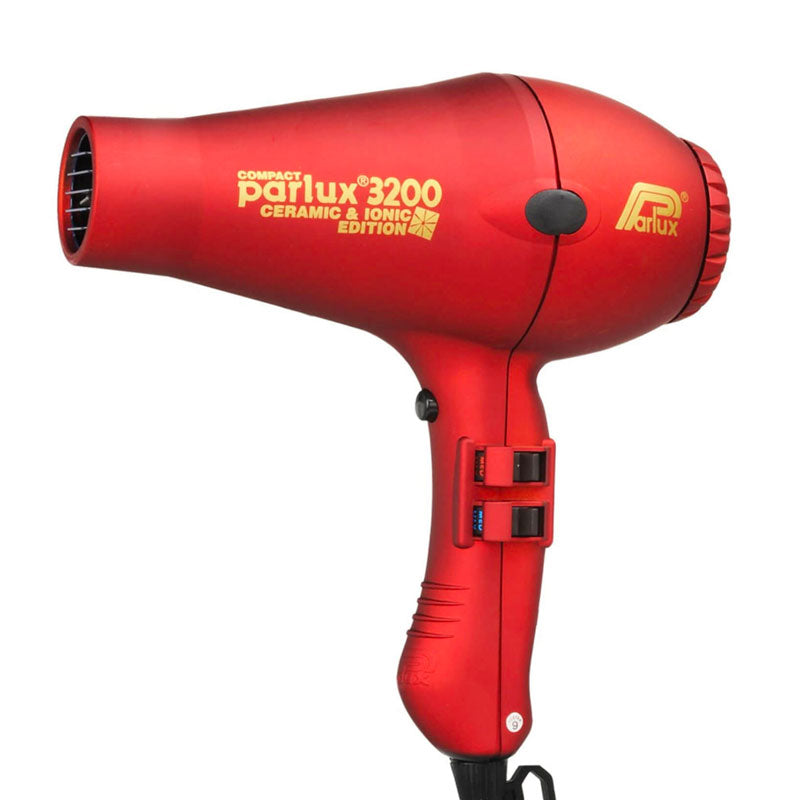 Parlux 3200 Ionic + Ceramic Edition Compact Hair Dryer - Red